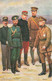 CPA Personnages Politiques - Nicolas II - Joffre - Albert I - Victor Emmanuel III - Katz - Personnages