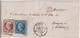 1859 - RARE AFFR. 60C Sur LETTRE De PARIS BUREAU DE QUARTIER "B" => PRAGUE (BOHEME) ! DESTINATION ! - 1853-1860 Napoleon III