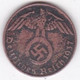 1 Reichspfennig 1937 D MUNICH , En Bronze, KM# 89 - 1 Reichspfennig