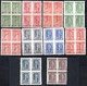 1166.GREECE,ALBANIA.NORTH EPIRUS,1915-1916 LITHO # N23-N32 MNH BLOCKS OF 4 - Epirus & Albanie