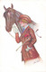 CPA Illustrateur - Xavier Sager - Femme Fumant Une Cigarette Avec Un Cheval - Cravache - Equitation Feminine - Sager, Xavier