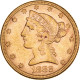 Monnaie, États-Unis, Coronet Head, $5, Half Eagle, 1882, U.S. Mint - 5$ - Half Eagle - 1866-1908: Coronet Head