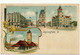 SPINGFIELD, IL - German Postcard, Lithography - Springfield – Illinois