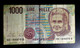 A7  ITALIE   BILLETS DU MONDE   ITALIA  BANKNOTES  1000  LIRE 1990 - [ 9] Sammlungen