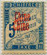 !!! CHINE. TAXE N°1a SURCHARGE DOUBLE NEUVE CHARNIÈRE PROPRE, SIGNEE BRUN - Segnatasse