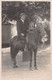 CPA PHOTOGRAPHIE - Portrait D'un Homme Moustachu Au Chapeau Sur Son Cheval - Photographie