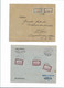 2 Belles Lettres  De Hongrie ( Timbres Postes Aérienne ) N: 1/2 - 3/5 - Postmark Collection