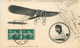 QUINZAINE D'aviation  LE HAVRE-TROUVILLE-DEAUVILLE   Aubrun Sur Monoplan Bleriot (vignette Au Dos) - ....-1914: Voorlopers