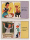 Lot 4 Fiches  Illustrées    Chansons Enfantines    Volumétrix 12 Cm  X 8 Cm - Collezioni