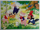 PUZZLE NATHAN 100 Pièces WALT DISNEY LES TROIS PETITS COCHON Incomplet - 1982 - Puzzles