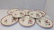 *8 ASSIETTES PLATES CERAMIQUE BADONVILLER LES ROSES COLLECTION ART De La TABLE  E - Badonviller (FRA)