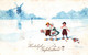 Illustration Elly Frank - Hartelijk Gefeliciteerd (Félicitations, Enfants Et Moulin) Carte W.S.S.B. N° 5873 - Frank, Elly