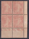 1924 - SEMEUSES - YVERT N° 195 ** MNH BLOCS De 4 ! - 1906-38 Semeuse Camée