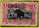 1909 CONGO FREE STATE / ETAT IND. DU CONGO TELEGRAPH (octogonal) CANCEL ON EIC 046 RED ELEPHANT (TYPO TYPE) - Telegrammi