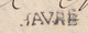 1763 - Marque Postale HAVRE Courbe Sur Lettre Pliée Avec Correspondance De 2 Pages Vers ROUEN - Louis XV - 1701-1800: Précurseurs XVIII