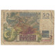 France, 50 Francs, Le Verrier, 1950, X.146, AB, Fayette:20.14, KM:127b - 50 F 1946-1951 ''Le Verrier''