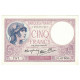 France, 5 Francs, Violet, 1940, G.67506, SPL+, Fayette:4.17, KM:83 - 5 F 1917-1940 ''Violet''