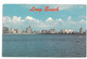 BR1389 California Skyline Of Long Beach Viaggiata 1977 Verso Roma - Long Beach