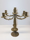 Delcampe - *JOLIE PAIRE DE BOUGEOIRS CANDELABRES à 3 FEUX En BRONZE Made In ITALY Bougie  E - Kandelaars, Kandelaars & Kandelaars