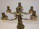 Delcampe - *JOLIE PAIRE DE BOUGEOIRS CANDELABRES à 3 FEUX En BRONZE Made In ITALY Bougie  E - Chandeliers, Candelabras & Candleholders