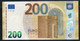 ITALIA € 200 SE S002 A1  "00"  DRAGHI   UNC - 200 Euro