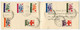 FDC 25 Mai 1963 Serie Catnr 495/502 Croix Rouge - Sur Carte Direction Des Postes - Other & Unclassified