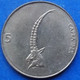 SLOVENIA - 5 Tolarjev 1998 "alpine Ibex" KM# 6 Republic Tolar Coinage (1991-2006) - Edelweiss Coins - Slowenien