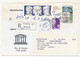 FRANCE - UNESCO - 8 Enveloppes Service Philatélique Unesco Avec Timbres De Service - Obl Paris 7 Rue Clerc - 1989/90 - Lettres & Documents