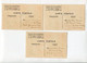 !!! CAISSES D'AMORTISSEMENT N°275/277 SUR 3 CARTES DE L'EXPOSITION PHILATELIQUE D'AUXERRE DE 1931 - 1927-31 Cassa Di Ammortamento