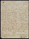 1847, 27 JUNE STAMPLESS ENTIRE GRAND COTEAU, LOUISIANA - JESUITS COLLEGE ST. CHARLES - BELGIAN JESUIT - 1845-47 Postmaster Provisionals