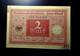 A7  ALLEMAGNE   BILLETS DU MONDE     GERMANY BANKNOTES  2  MARK 1920 - Colecciones