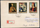 Ungarn 1968, 1969 MiNr. 2465/ 2471  Auf 3 R- Briefen/letters   Gemälde Ital. Meister - Covers & Documents