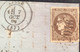 Nr.47 SUPERBE Lettre LILLE 1871 (57)1870 30c Brun émission Bordeaux Pour Spa, Belgique, Signé Scheller (France Cover War - 1870 Bordeaux Printing
