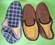 Lot 2 Paires Anciens CHAUSSONS Feutre Cuir Plastique - Chaussures "NEUF De STOCK" - Tailles 40 Et 41 - Vers 1950 - Schoenen