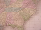 Delcampe - MAP COLLECTABLE RARE 1825 ORIGINAL D EPOQUE CAREZ COULEUR ETATS UNIS D AMERIQUE  70/54 CM BUCHON  USA US - Cartes Géographiques