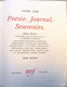Delcampe - ANDRE GIDE, Poésie, Journal, Souvenirs. Tome 1 &2. NRF. Cartonnage P.Bonnet. 1952. - La Pléiade