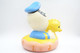 PIEPER POUET SQUEAKY: WALT DISNEY PRODUCTIONS 1985 DONALD BABY BATH TOY RaRe  - L=18 - Rubber - Vinyl -1970's - I Puffi