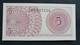 Billete De Banco De INDONESIA - 5 Sen, 1964 - Other - Asia