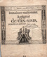 Assignat De Dix Sous, Payable Au Porteur - Série 1715e - Domaines Nationaux, Filigrane Louis XVI - Graveur Gatteaux - Assignats