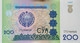 Billete De Banco De UZBEKISTÁN - 200 So'm, 1997  Sin Cursar - Autres - Asie
