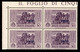 Colonie - Egeo - Piscopi - 1932 - 50 Cent Garibaldi (2i) - Quartina Angolare - Gomma Integra - Unclassified