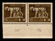 RSI - G.N.R. Brescia - 1943 - 5 Cent (470/I) - Coppia Bordo Foglio Con Filigrana Lettere 12/10 - Gomma Integra - Sonstige & Ohne Zuordnung