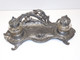 Delcampe - *ENCRIER DOUBLE STYLE ROCAILLE REGULE Sans Patine COULEUR ETAIN Déco BUREAU    E - Inkwells