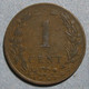 Pays-Bas, 1 Cent 1916, WILHELMINA I. Bronze. KM# 152 - 1 Centavos