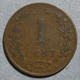 Pays-Bas, 1 Cent 1925, WILHELMINA I. Bronze. KM# 152 - 1 Centavos