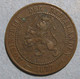 Pays Bas 2 1/2 Cents 1877 Willem III, En Bronze , KM# 108 - 1849-1890 : Willem III