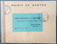 NANTES 1943 CROIX ROUGE PRISONNIERS DE GUERRE Censure>Genéve Suisse (France Red Cross War Zensur Cover Lettre Pow - Guerre De 1939-45