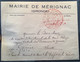 MAIRIE MÉRIGNAC GIRONDE FRANCHISE>CROIX ROUGE Genéve Suisse (France Red Cross War Cover Lettre Pow - 2. Weltkrieg 1939-1945