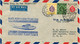 HONG KONG LETTRE PAR AVION  AVEC CACHET ILLUSTRE "HONG KONG TO SAN FRANCISCO RECEIVED-FIRST FLIGHT-F.A.M.14" DEPART ... - Storia Postale