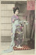 Femme Japonaise En Kimono , 1914 + Cachets Au Dos: " Via SIBERIA " , µ - Other & Unclassified